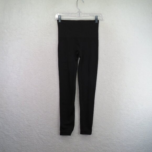 SPANX Pants - Spanx Leggings Womens Small Black High Rise Seamless Shaping Activewear Yoga